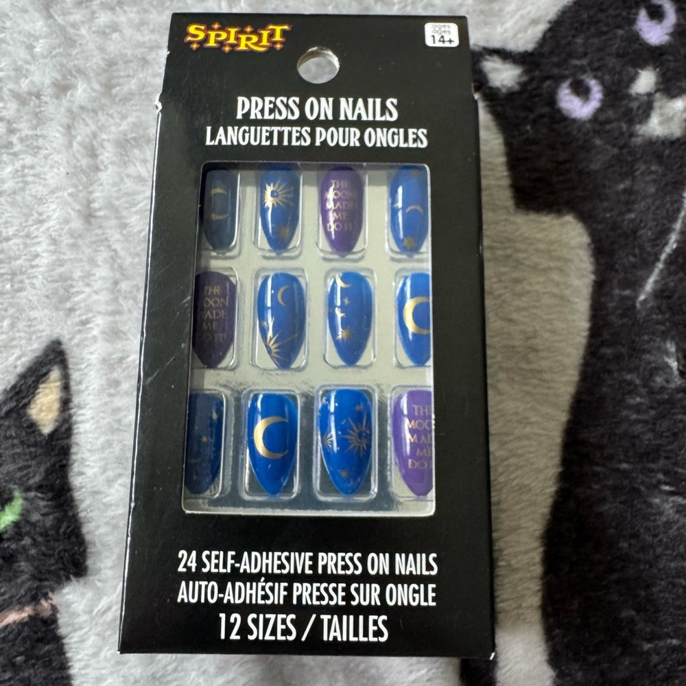 Spirit Celestial Blue and Purple Press On Nails